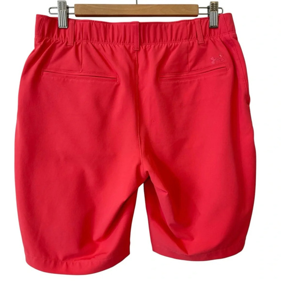 Under Armour Heatgear Pink Shorts Size 8/ EU 38 - Picture 2 of 16